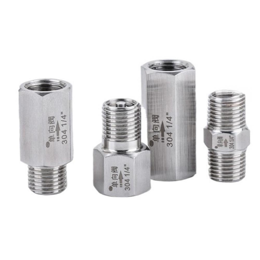 3000 PSI 240C G 1/8" 1/4" 3/8" 1/2" BSPP Female Male 304 Stainless Steel Non-return One Way Check Valve Water Gas Oil