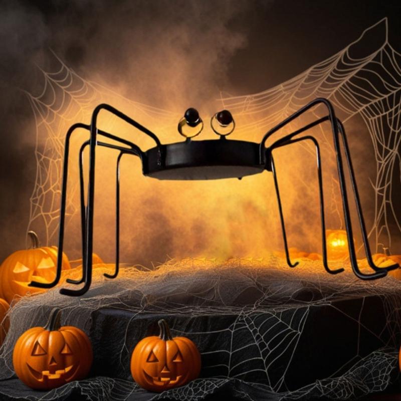 Halloween Candle Holders Spiders Tealight Candle Holders Halloween Party Decorations Candlestick Holders Home Decors