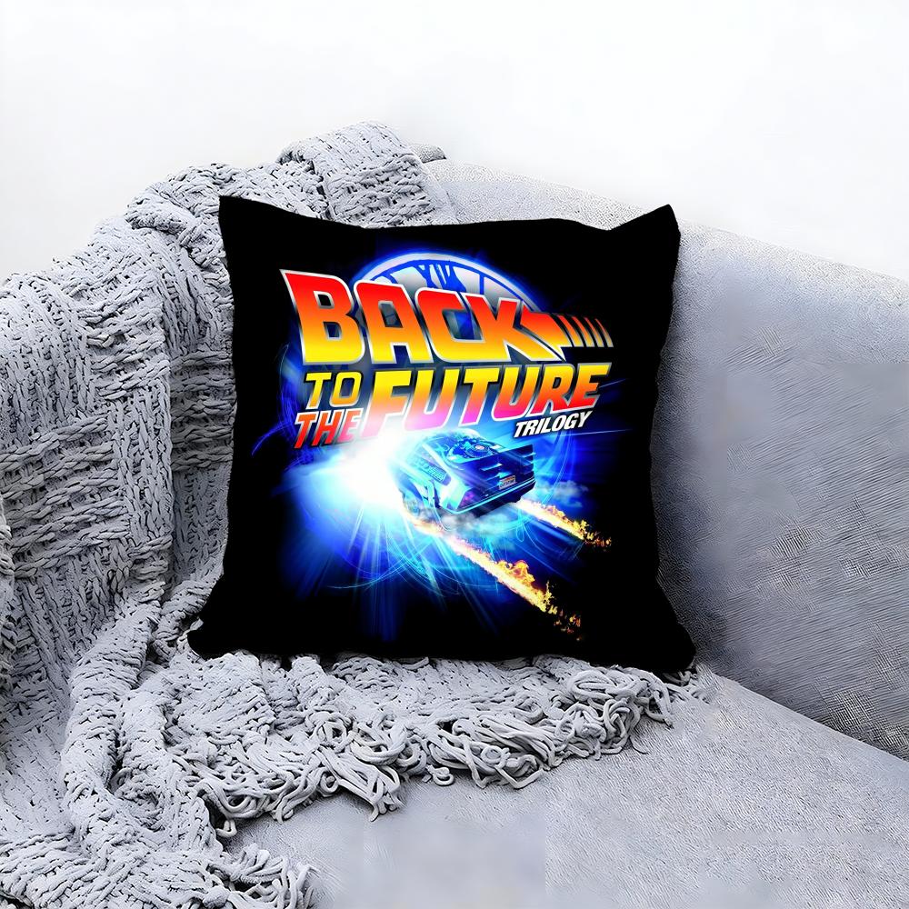B-Back To The F-Future Cushion Cover Premium Comfort Reversible Pillow Cove -Two in One Design for Any Room & Car Interior