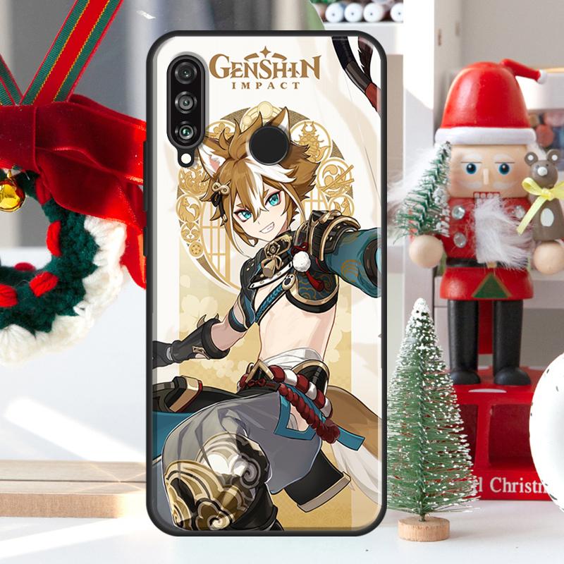 Genshin Impact Gorou For Huawei Nova Y73 Y60 Y70 Y90 Y72 Y61 Y91 7i 8i 11i 12i 12s 9 10 SE P20 P30 P40 Lite Case