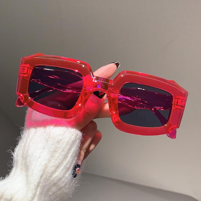 

Y2K Vintage Designer Sunglasses Women Men Luxury Big Frame Oversized Candy Shades UV400 Trendy Irregular Sun Glasses