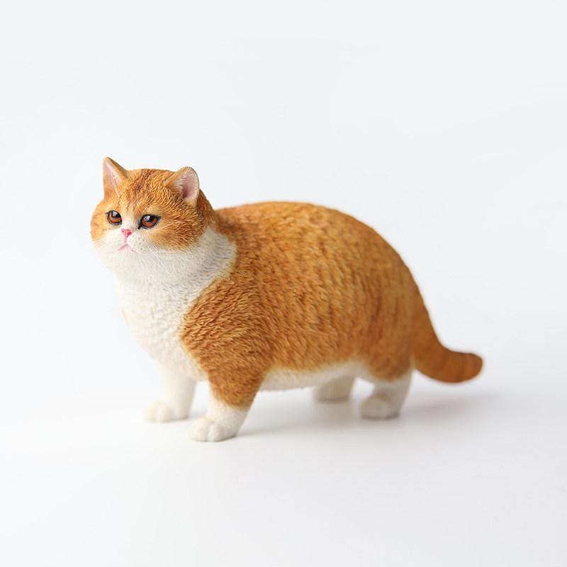 Simulated Siamese Cat Doll Resin Handicraft Simulated Animal Sculpture Cute Fat Cat Decorative Figurines Home Decoration