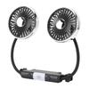 Wentylator Samochodowy USB Mocny 3 Prędkości Podwójna Głowica Gęsia Szyja Wentylator Chłodzący Samochód Obracany o 360 Stopni DC 5V Samochód
