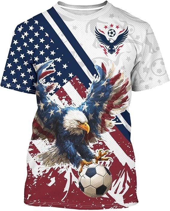 Canada Flag Soccer Graphic Short Sleeve T-Shirt, Sports Team Essential