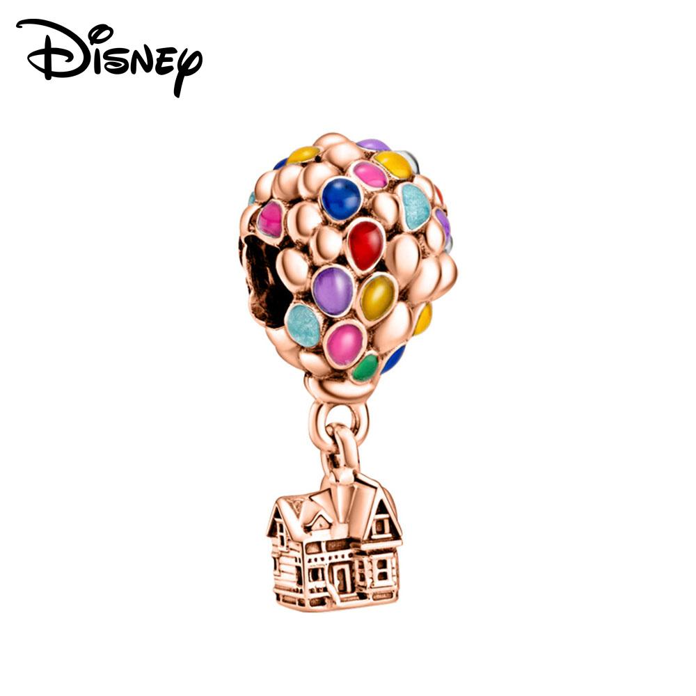Disney 925 silver Mickey Minnie and Toy Story bass Lightyear Pendant Beads original DIY Bracelet suitable for Girls Gift
