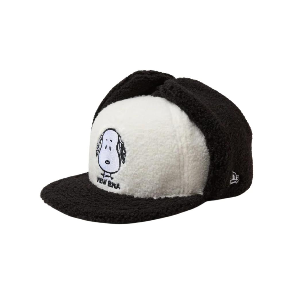 New Era 59FIFTY Dog Ear PEANUTS Snoopy White with Black Size 7 Visor, 1/8 (56.8cm)