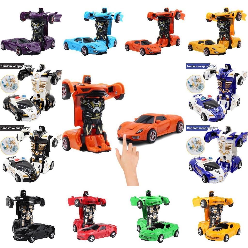 Educational 2in1 Deformation Car Toy No Battery Needed