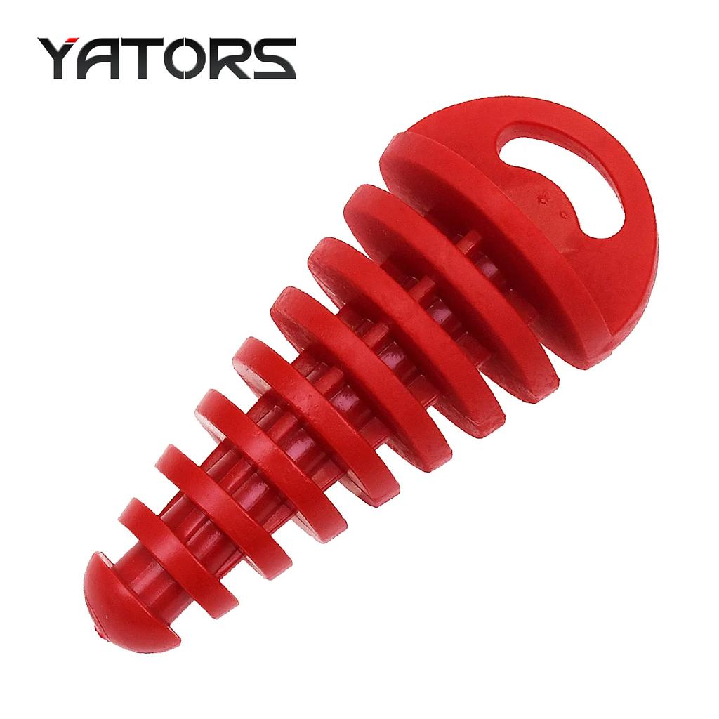 Exhaust Pipe Plug Motorcycle Motocross Tailpipe Rubber Air Bleeder Plug Exhaust Wash Plug Pipe Protector
