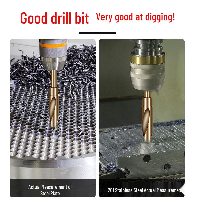 Cobalt Twist Drill Bit for Wood & Metal, Small Shank, Superhard, Stainless Steel, Ideal for Electric Drills