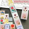 500Pcs/Roll Flower Stamps Kids Rewards Stickers - DIY Scrapbooks Album Decor Sealing Label Decals