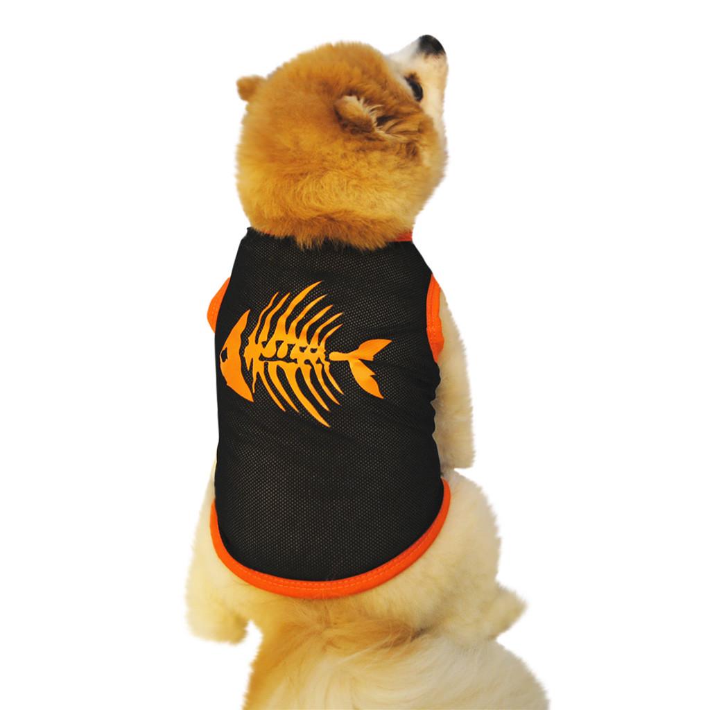 Pet Dog Bottoming Fine Print Mesh Shirt Clothes Lace Breathable Vest