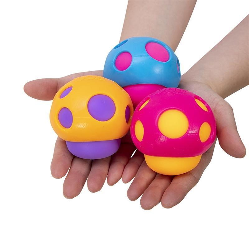 NeeDoh Groovy Shroom Fungo Morbido, Sicuro Senza BPA Fidget per Nervosismo e Calma