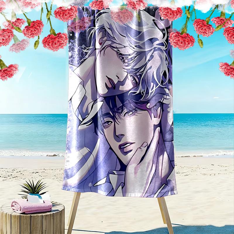 Pearl Boy 2D Flat Print Beach Towel, Large Soft Quick Dry Towel for Beach Camping SwimmingDSTJ0925296