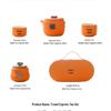 Portable Tea Ceremony Set: One Pot & Four Cups - Compact Business Gift