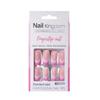 Lange Quadratische French Tip Press-On Nägel Glänzende Acryl-Fingernägel Künstliche Nägel 30 Stück Professionelle Nagelkunst Für Frauen