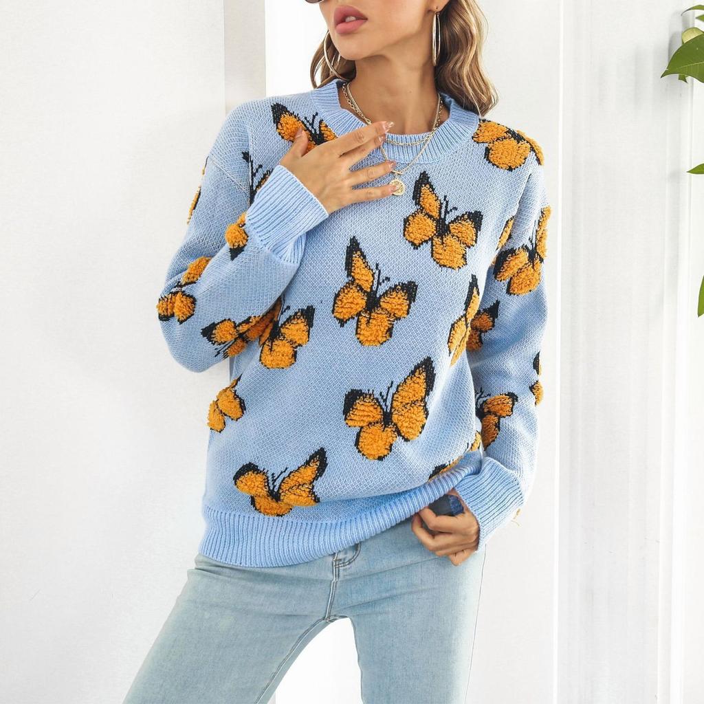 Damen Casual Fashion Bequeme Strickjacke Langarm Street Trend Strickpullover