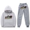 Men Women Casual Hooded Fleece Tracksuit Winter Sportswear Set S-3XL