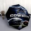 Printed Dallas Cowboys Folding Umbrella,Outdoor,Leisure,And Travel Umbrella,Durable Umbrella Fabric,Birthday And Holiday Gift