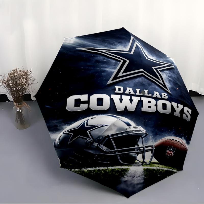 Printed Dallas Cowboys Folding Umbrella,Outdoor,Leisure,And Travel Umbrella,Durable Umbrella Fabric,Birthday And Holiday Gift