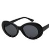 Goggle Brille Ovale Sonnenbrille Damen Trendy Hot Vintage Retro Sonnenbrille Damen Weiß Schwarz Brillen UV