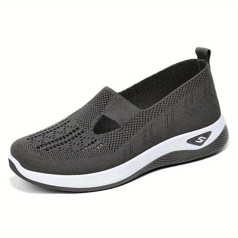 Flying woven women's shoes mother shoes cloth shoes soft-soled women's shoes middle-aged and elderly mother walking women's shoes summer mesh shoes