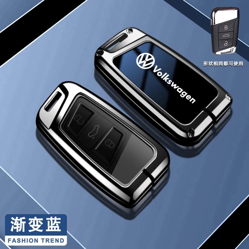 

VW GTI GOLF 2026 Hot For VW VOLKSWAGEN VW Fashion Car Metal Remote Key Case Cover For Volkswagen Tiguan MK2 Magotan Passat B8 CC