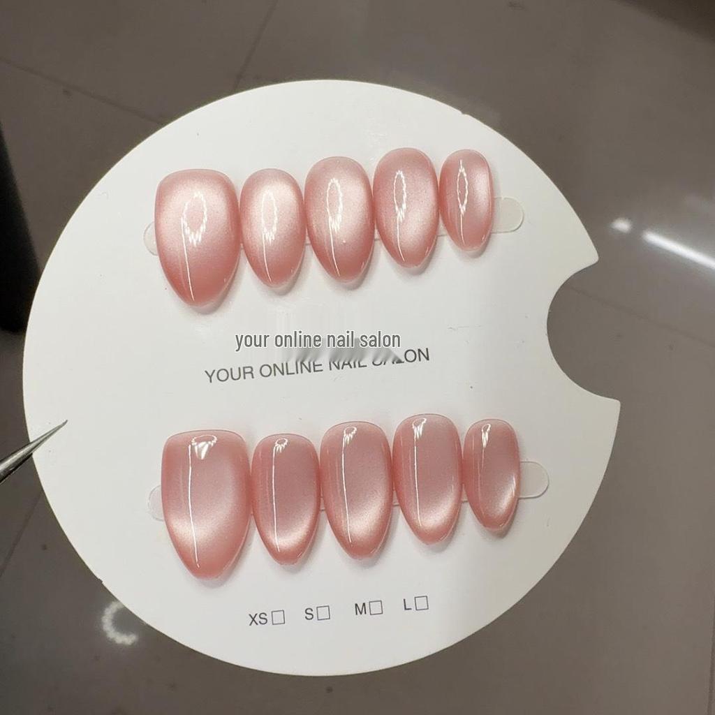 Handgefertigte Katzenaugen-Glasperlen-Nagelkunst-Kollektion: Abnehmbare tragbare Nagelspitzen