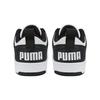 Puma Rebound Layup Low Top Skateboard Shoes Black White Teenagers 370490-16