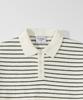 GLW Oversized Striped Collar Knit Soft Touch Ivory