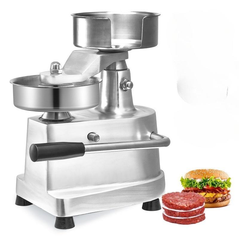

Stainless Steel Hamburger Press Patty Maker, Large Manual Burger Forming Machine, Grill Burger Press Tool for 4to 6Inch Burger 4 inches 100mm