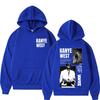 Felpa con Stampa Tour Rapper Kanye West Uomo Donna Felpa alla Moda Maniche Lunghe Gotico Punk Harajuku Felpa con Cappuccio Streetwear