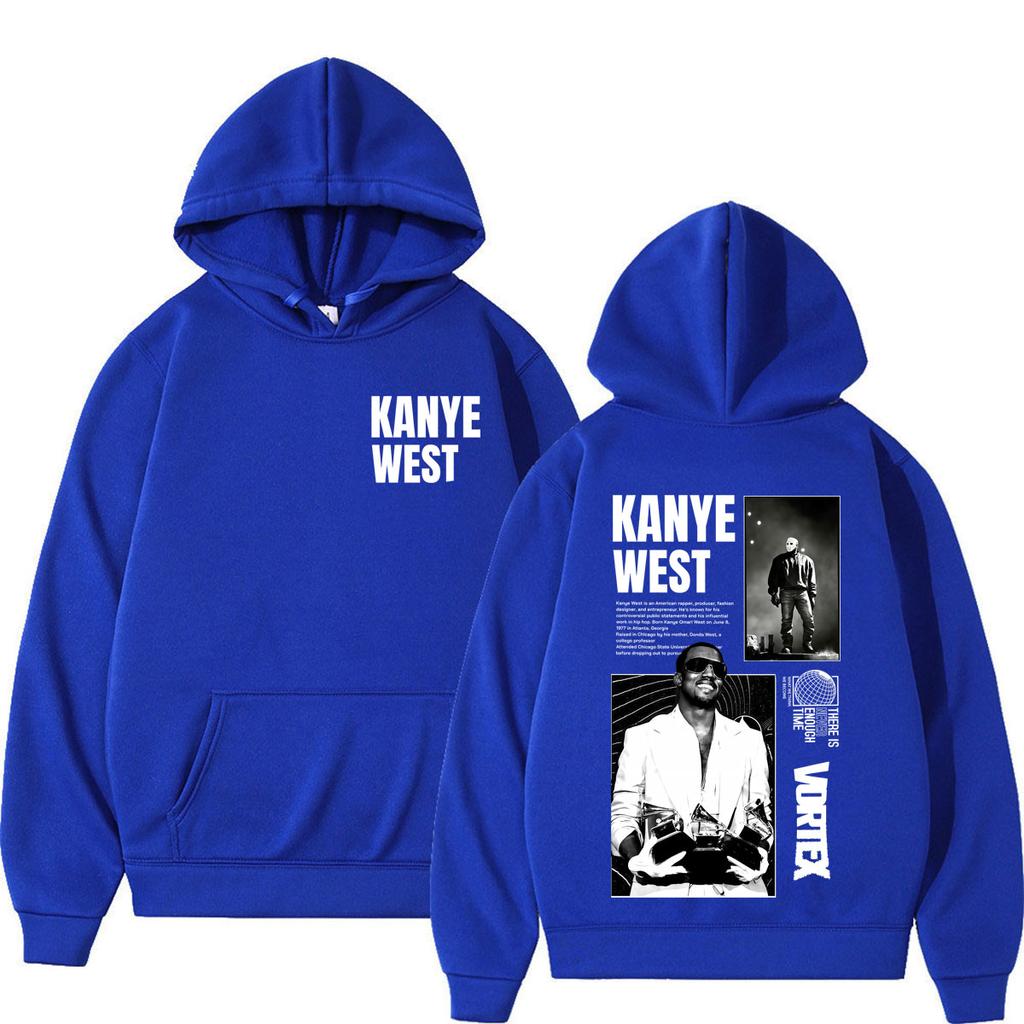 Felpa con Stampa Tour Rapper Kanye West Uomo Donna Felpa alla Moda Maniche Lunghe Gotico Punk Harajuku Felpa con Cappuccio Streetwear