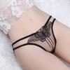 Women Lace-Trimmed Mesh Comfortable Transparent Breathable Embroidered Briefs