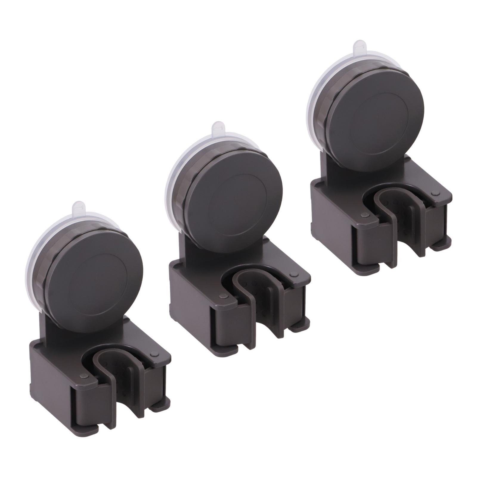 

Space Saving 3Pcs Suction Cup Broom Holder for Easy Tool Organization B