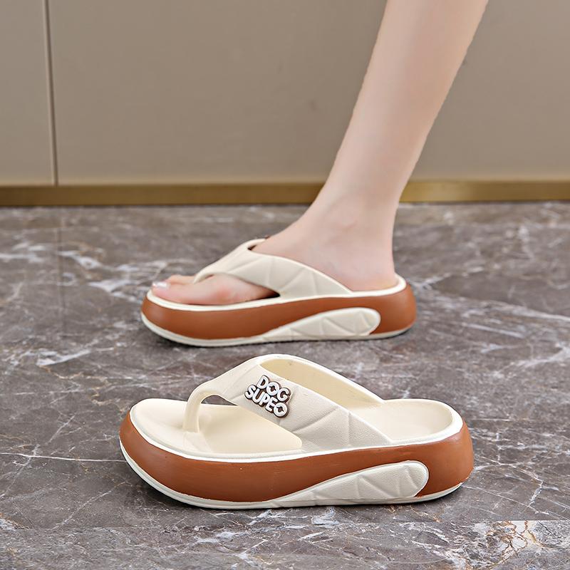 

Fashion CRLAYDK Fashion Sandals for Women Comfortable Summer Flip Flops Casual Walking Beach Shoes Ladies Lightweight Platform Slippers 36