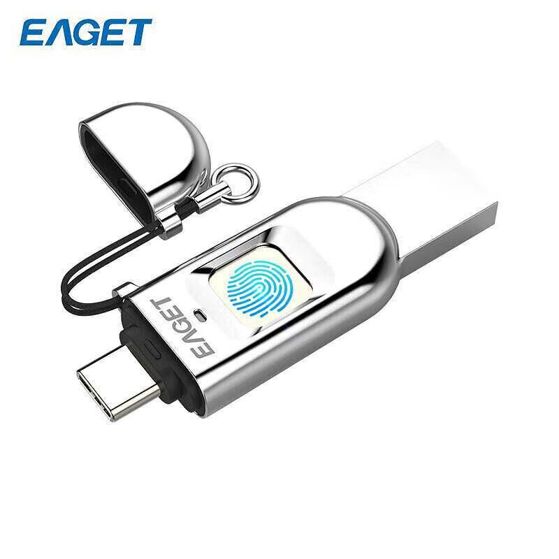 EAGET FU68 Fingerprint Encrypted Dual-Interface USB Flash Drive