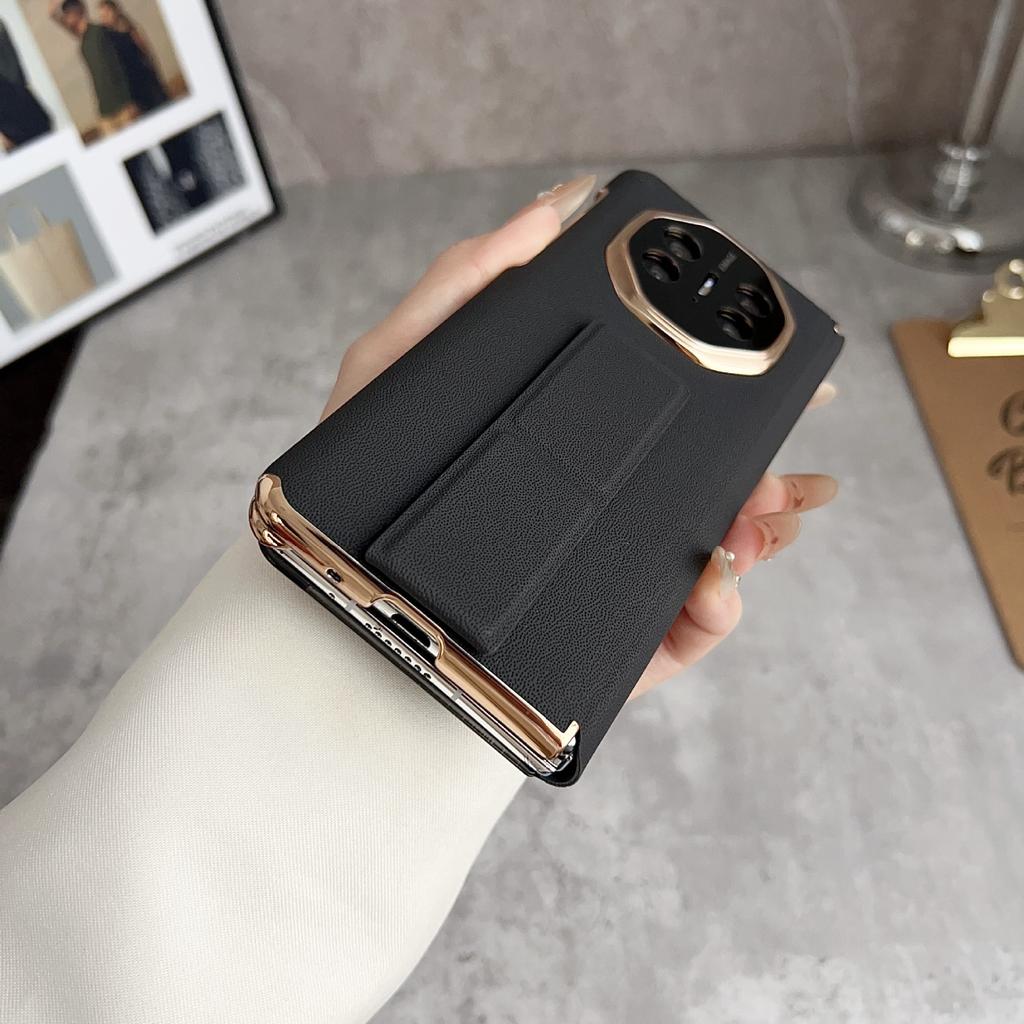 Applicable to Huawei MATEX1 Collector's Edition mobile phone case smart window x1 folding all-inclusive anti-drop wristband bracket leather case