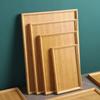 Smooth Surface Tea Set Serving Tray Bamboo Brunch Tray Household Hotel Dinner Plate  Afternoon Tea