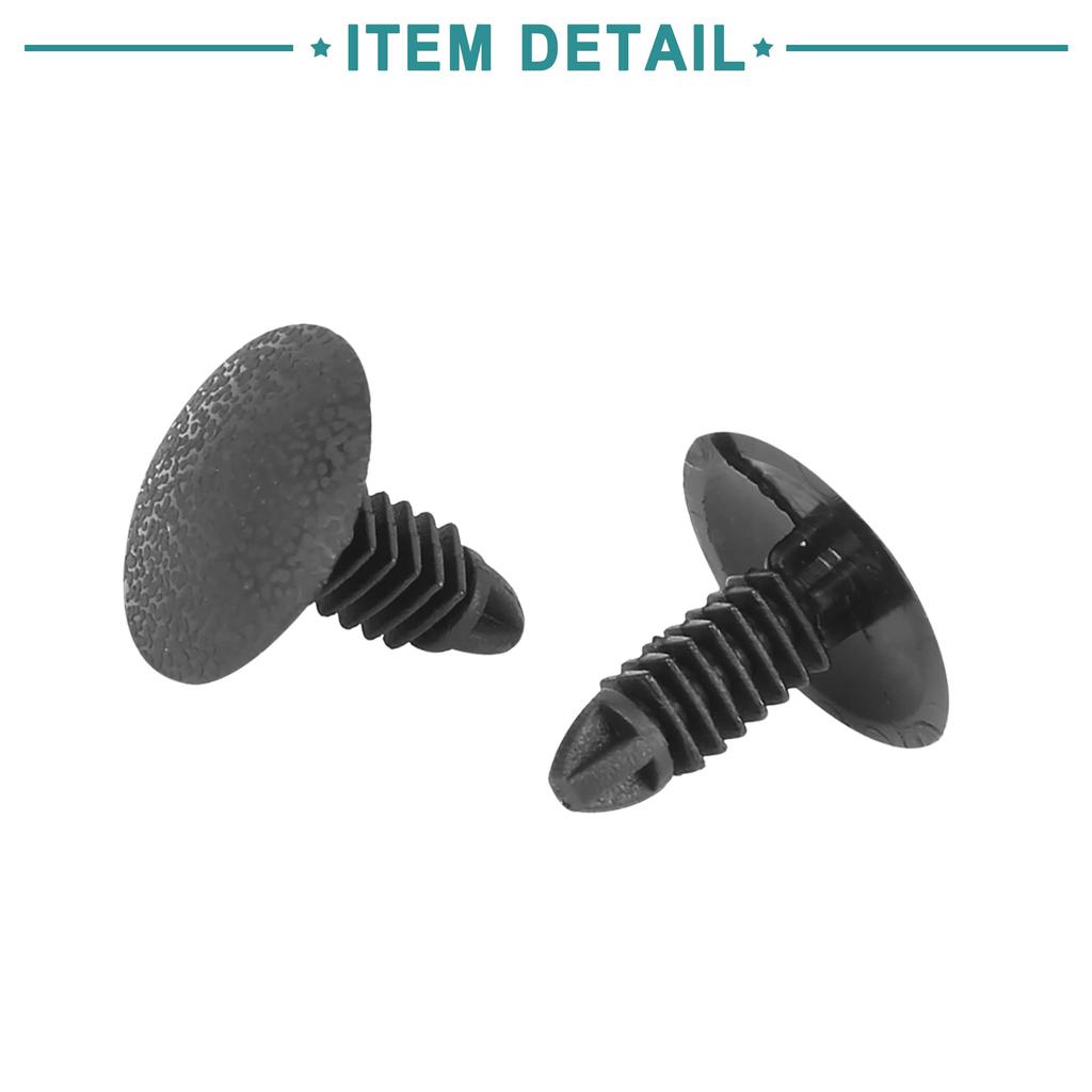 ACROPIX Bolt Rivet Fastener Mudguard Bumper Retainer Clip 4mm Hole Diameter Fits Nissan Black 20pcs
