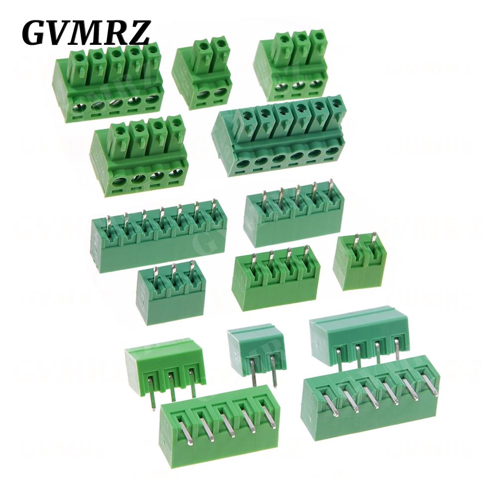 5Set/ 15EDG 3.81mm PCB Seal Screw Terminal Block 2~12 Pin KF15EDG 3.81 Male Plug + Female Socket Pin Header Wire Connector