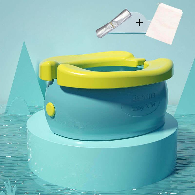 Children S Toilet Foldable Banana Toilet Baby Car Urinal Baby Seat Toilet Child Portable Basin No Cleaning Tourism Outdoors