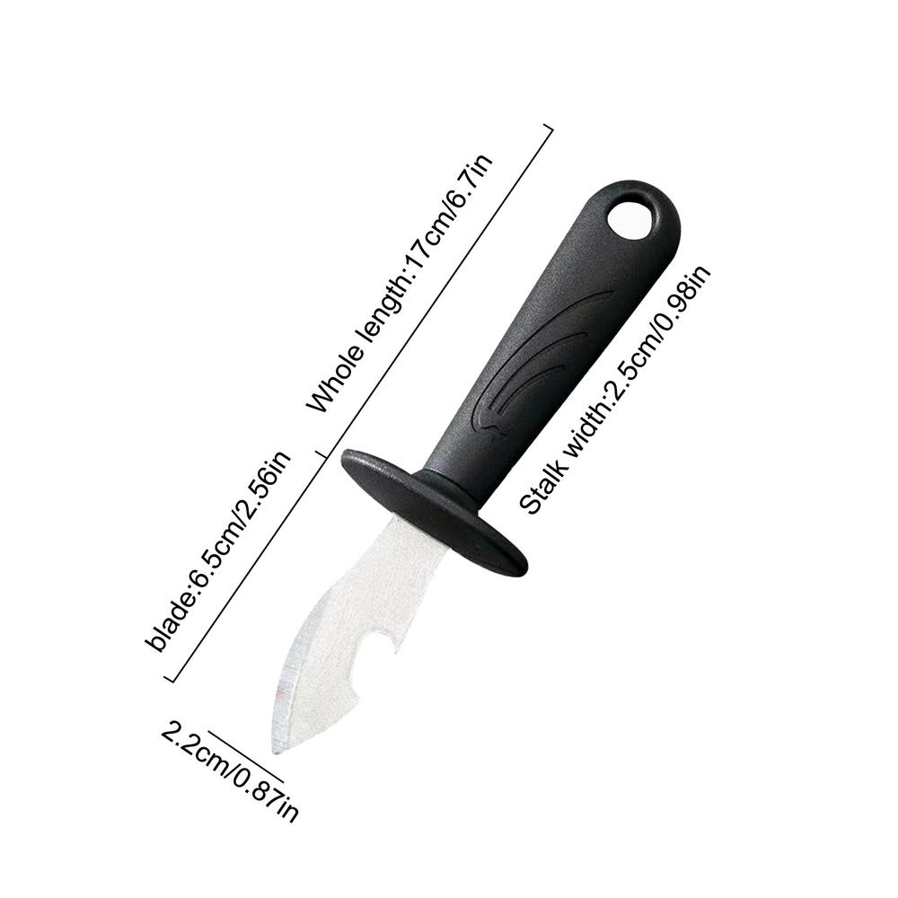 1pc Portable Stainless Steel Seafood Scallops Pry Knife With Handle Oyster Knives Sharp-edged Shucker Shell Seafood Opener