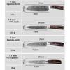 7 Pcs/Set Damascus Laser Pattern 4Cr Stainless Steel Kitchen Knife Set Kitchen Stuff Chopping Knife Fruit Boning Cutter