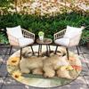 Two Shih Tzus Pattern Round rug,Carpet Rug for Living Room Bedroom Playroom ,Non-slip Floor Mat,Holiday Gifts and Birthday Gifts.