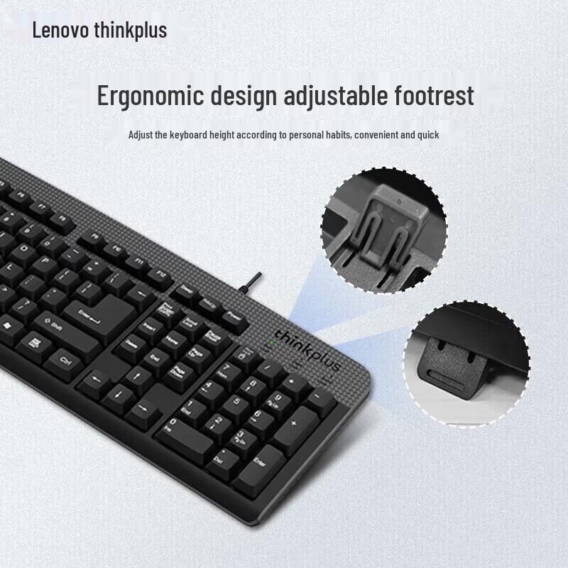Lenovo ThinkPlus KM130Pro Wired Office Keyboard Mouse Set