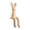 Long Ear Bunny Figurine Colorful Sitting Rabbit Statue Animal Sculpture Home Office Desktop Car Dashboard Decoration