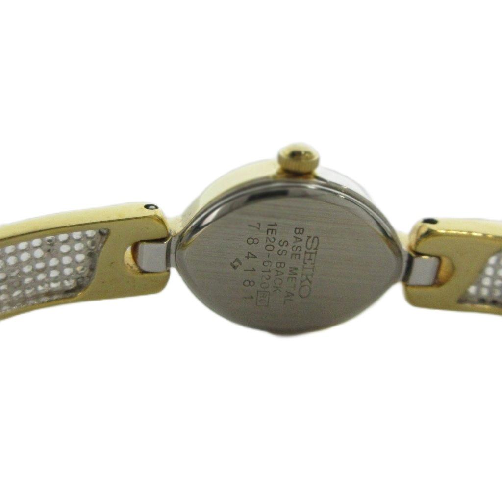 Seiko SEIKO Bracelet Bangle White Gold 1E20-6120 Wristwatch, Watch, Watch, Quartz, Dial, Color, GY18 /MQ Women's