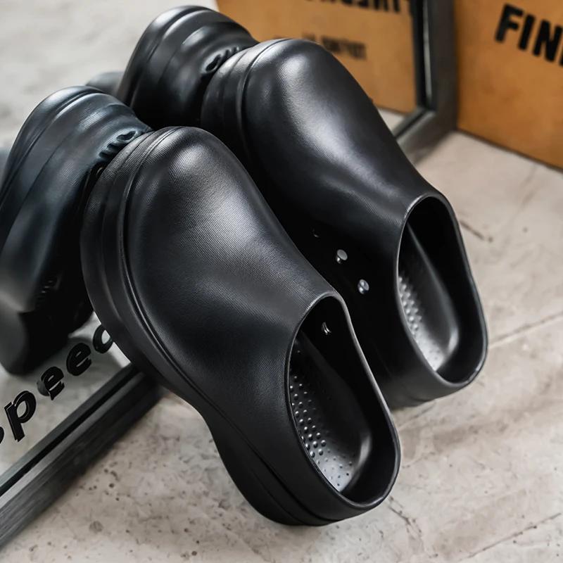 Fashion 2025 Men Women Chef Shoes Non-slip Waterproof Oil-proof Shoes Comfortable Workers Slippers Outdoor Fishing Shoes EVA