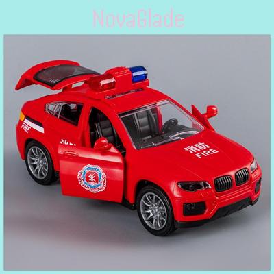 Kunststoff-Trägheits-Polizeiauto-Spielzeug für Kinder mit aufklappbarer Tür für die Entwicklungsförderung