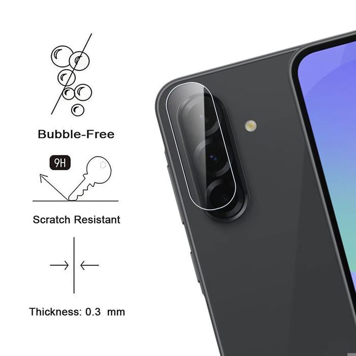 Film de protection - Samsung - Galaxy A36 5G - Verre trempé - Lot de 3 - Résistant aux rayures